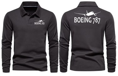 BOEING 787 LONG SLEEVE POLO